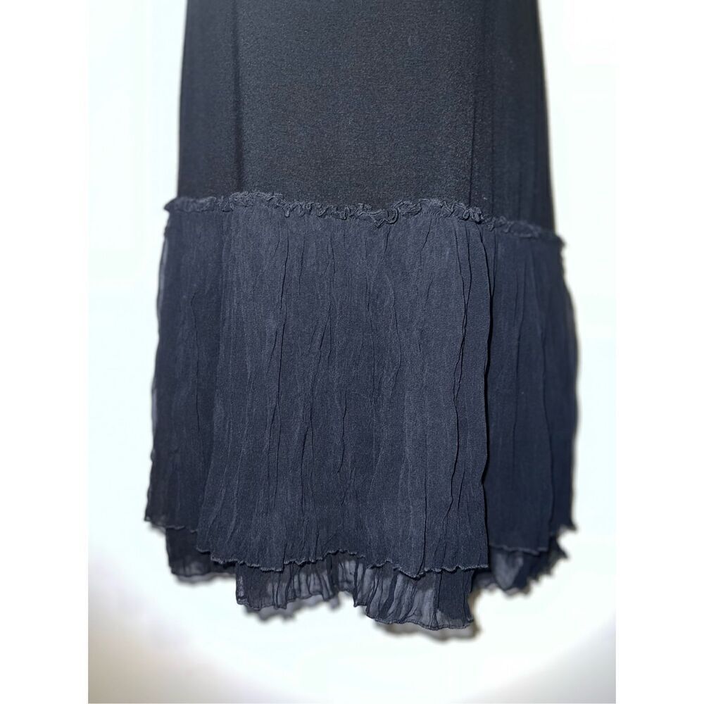 Women’s Black Dress Extender Layered Hem SMALL - Picture 3 of 6